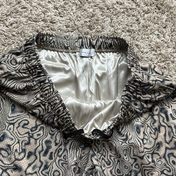 John Elliott Men’s Printed Mesh Practice Shorts Sand Blast Tan Black Size 3 / L - Picture 4 of 9